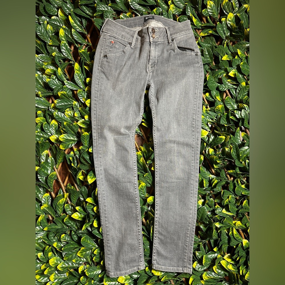 HUDSON Collin Flap Skinny Ankle Gray Jeans Size 26